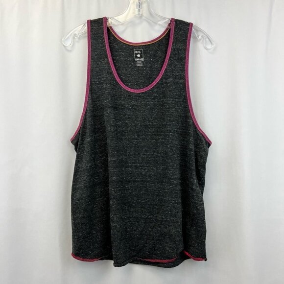 BDG Tops - BDG Womens Tank Top Multicolor Heathered Sleeveless Scoop Neck Active Large